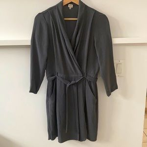 Wilfred Grey Franca Wrap Dress